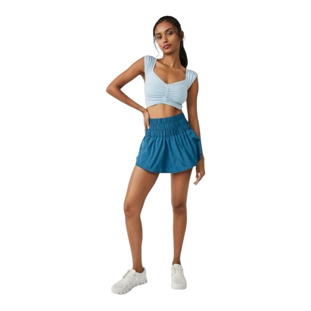 Free People Movement The Way Home Skort Size L Teal VGUC